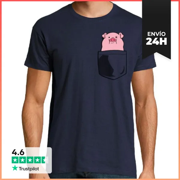 Camiseta Hombre Clásica Alma Gemela Bolsillo LaTostadora