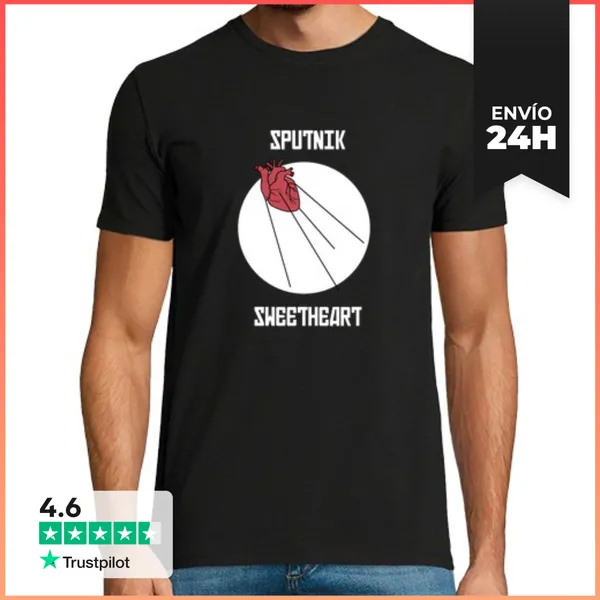 Camiseta Hombre Clásica Sputnik Sweetheart LaTostadora