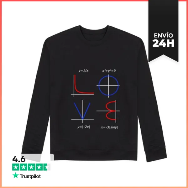 Sudadera Unisex Funny Math Love LaTostadora