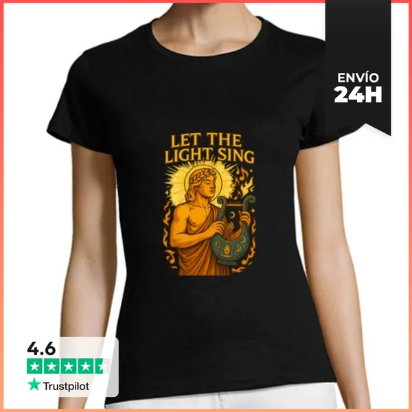 Camiseta Mujer Clásica Deja Que La Luz Cante LaTostadora