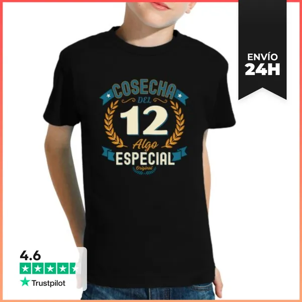 Camiseta Clásica Para Niños Cosecha Del 12 Algo Especial Regalo