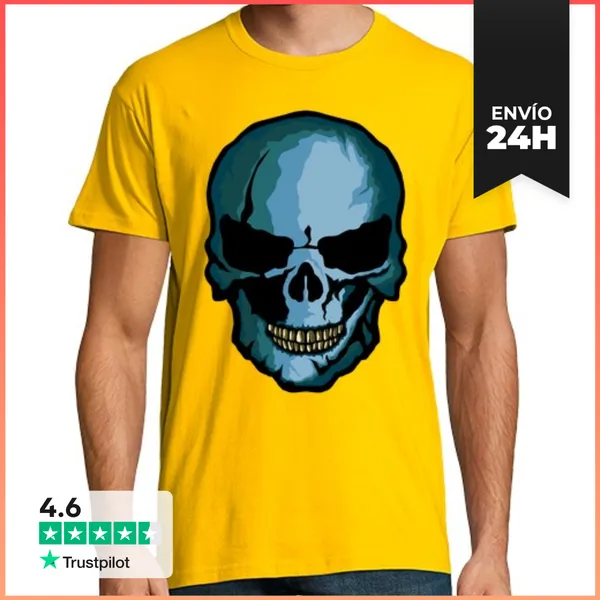 Camiseta Hombre Clásica Calavera Calavera LaTostadora