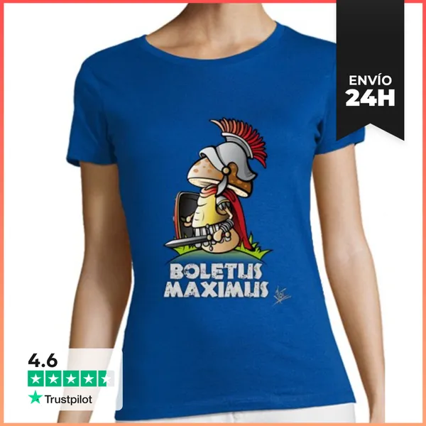 Camiseta Mujer Clásica Boletus Maximus (fondo Oscuro) LaTostadora