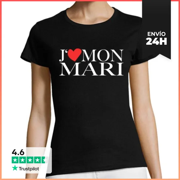 Camiseta Mujer Clásica Amo A Mi Marido LaTostadora