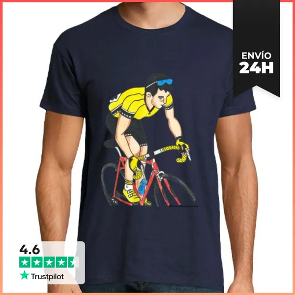 Camiseta Hombre Clásica Ciclista LaTostadora