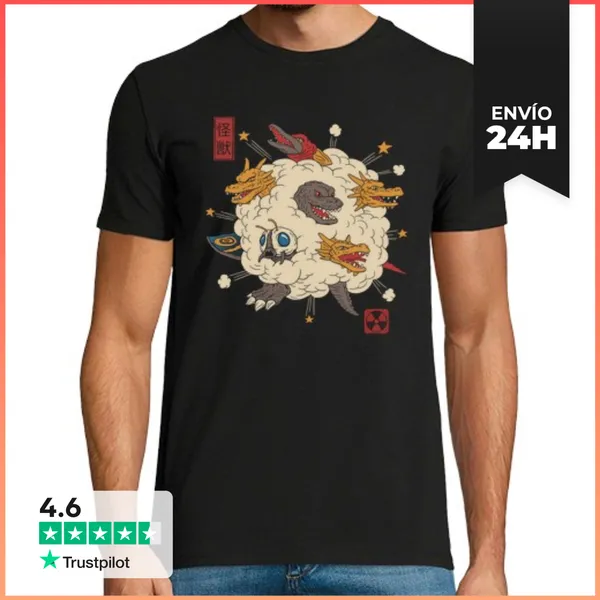 Camiseta Hombre Clásica Kaiju Rumble Shirt Mens LaTostadora
