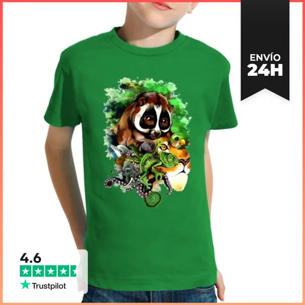 Camiseta Clásica Para Niños Animales LaTostadora