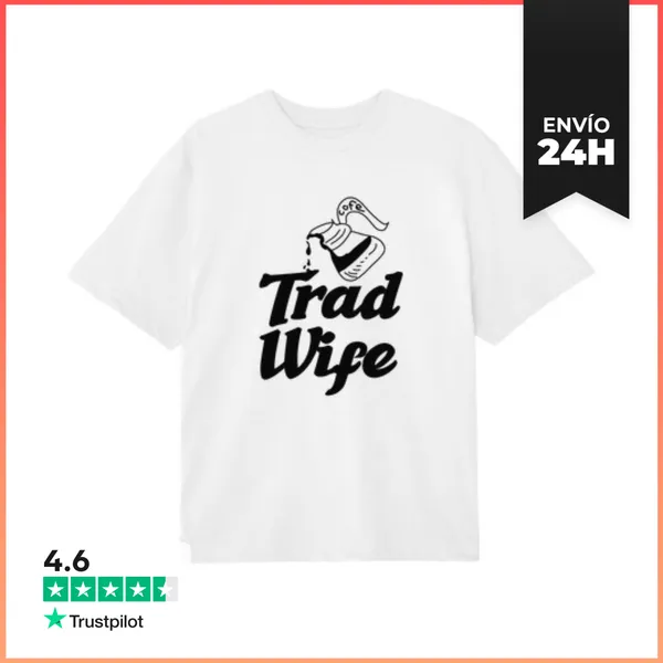 Camiseta Oversize Esposa Tradicional Esposa Tradicional Ama De