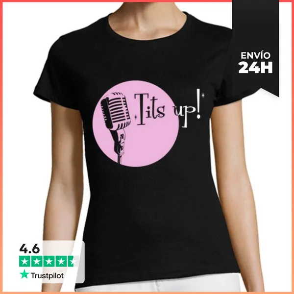 Camiseta Mujer Clásica Tits Up LaTostadora