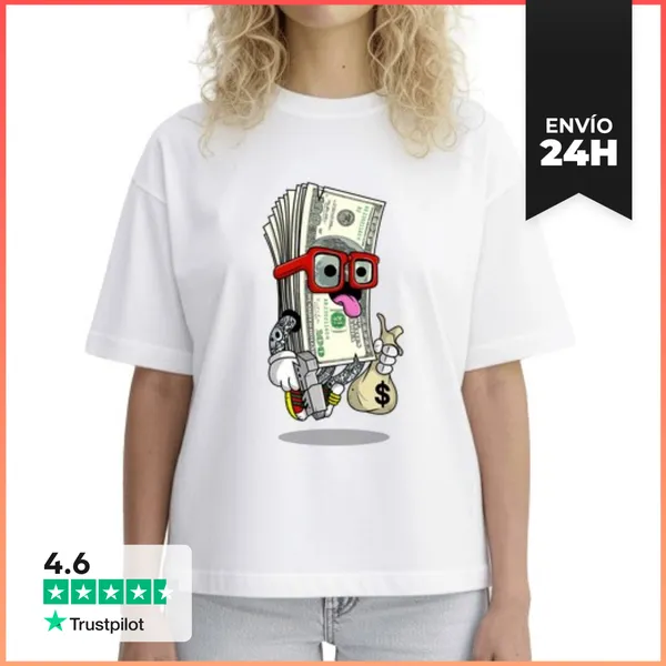 Camiseta Mujer Boxy Regalo Divertido Para Amante Del Rap Hip Hop