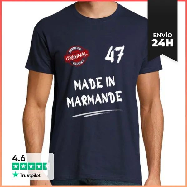 Camiseta Hombre Clásica Hecho En Marmande LaTostadora