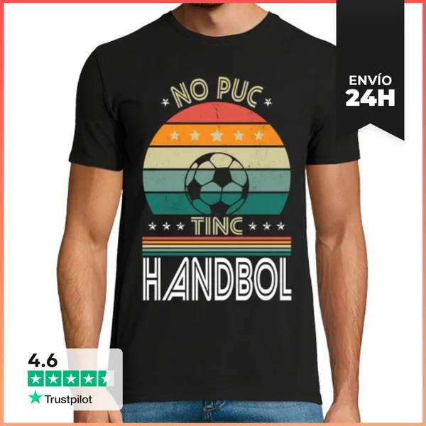 Camiseta Hombre Clásica No Puedo Tengo Balonmano Catalán