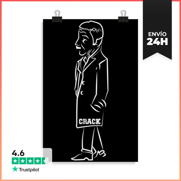 Póster Vertical EL CRACK Blanco LaTostadora