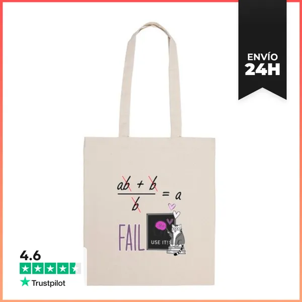Bolsa De Tela Error Matemático Divide Entre Cero Bolso Divertido