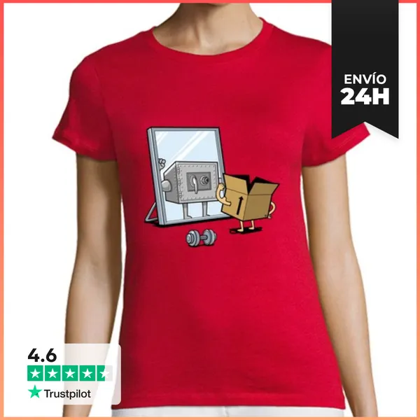 Camiseta Mujer Clásica Caja Fuerte LaTostadora