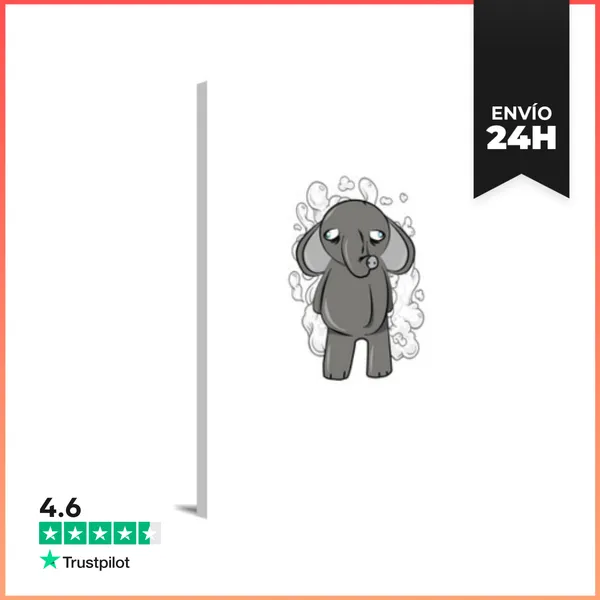 Lienzo Vertical Elephant LaTostadora