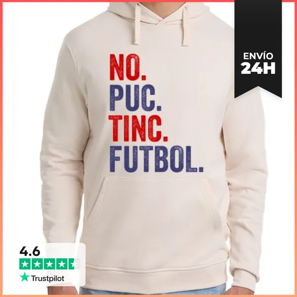 Sudadera Unisex Con Capucha NO PUC TINC FUTBOL RETRO VINTAGE
