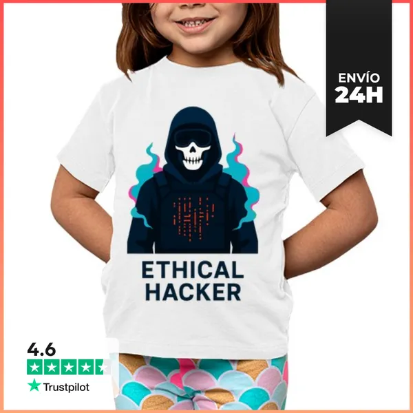Camiseta Clásica Para Niños Hacker Ético Ciberseguridad