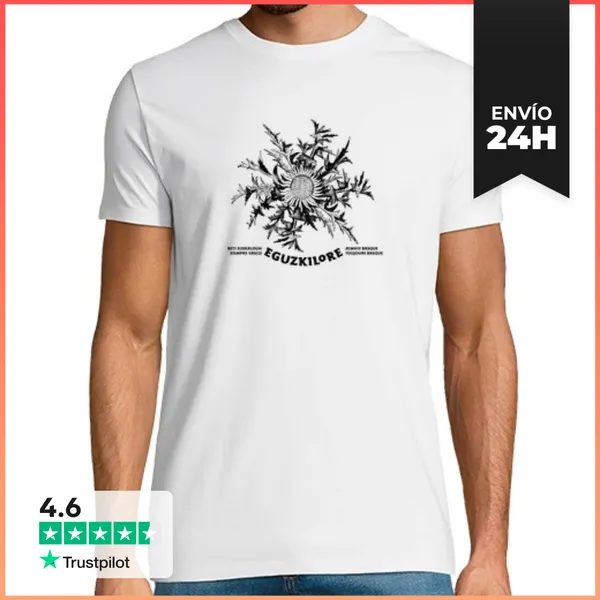 Camiseta Hombre Clásica Eguzkilore 5 Pos LaTostadora