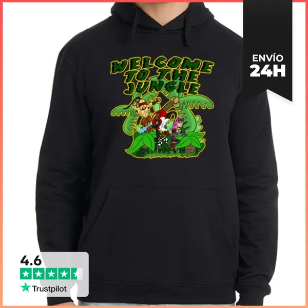 Sudadera Unisex Con Capucha Junglas (sudadera Chico) LaTostadora