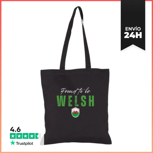 Bolsa De Tela Galés Orgulloso, Amo Gales LaTostadora