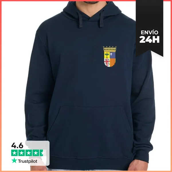 Sudadera Unisex Con Capucha SUDADERA ARAGÓN LaTostadora