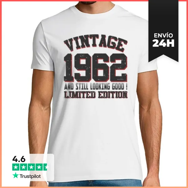 Camiseta Hombre Clásica Vintage 1962 Y Stiil Que Parece Bueno
