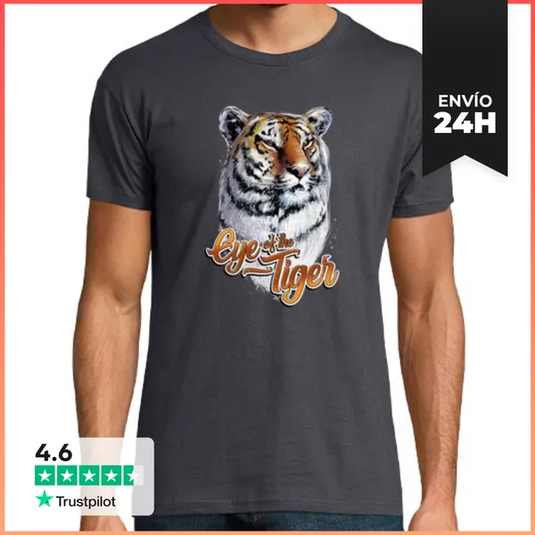 Camiseta Hombre Clásica Eye Of The Tiger LaTostadora