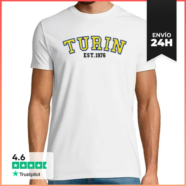 Camiseta Hombre Clásica Turín Est 1976 LaTostadora