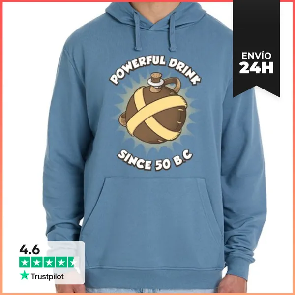 Sudadera Unisex Con Capucha Bebida Poderosa LaTostadora