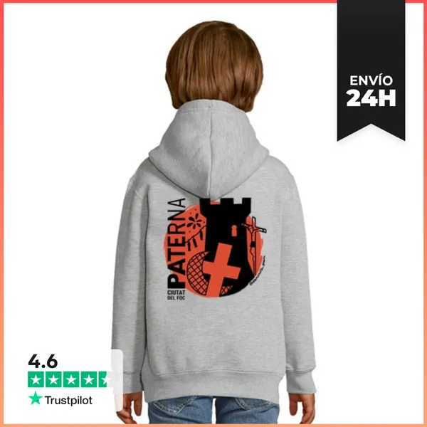 Sudadera Para Niños Con Capucha Ciutat Del Foc LaTostadora