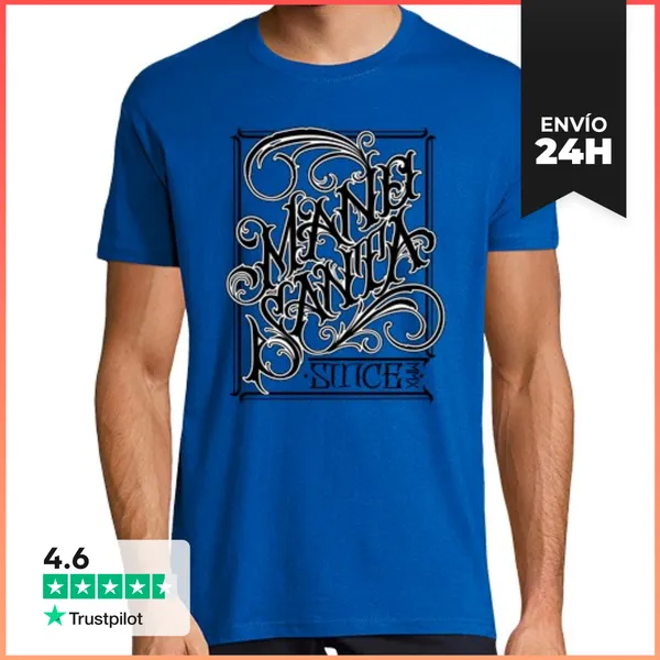 Camiseta Hombre Clásica Hombre, Manga Corta, Azul Royal, Calidad