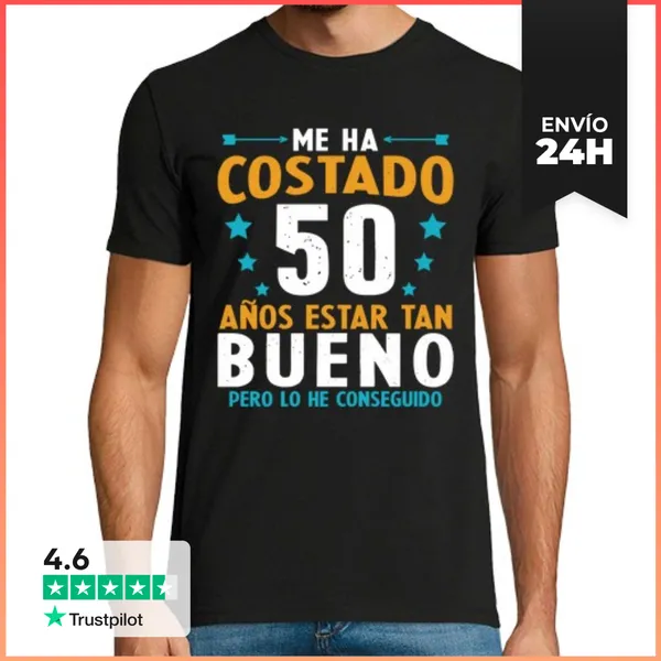 Camiseta Hombre Clásica Me Ha Costado 50 Años 50 Cumpleaños