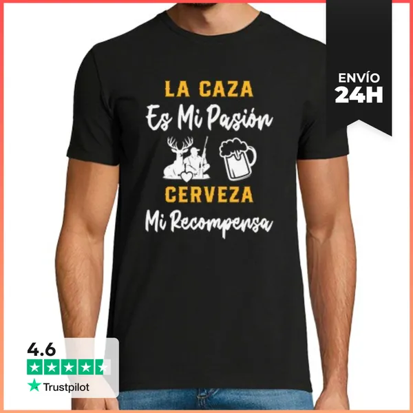 Camiseta Hombre Clásica Caza Hombre Divertido Idea De Regalo