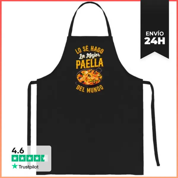 Delantal Chef Hago La Mejor Paella Del Mundo Regalo Cocina