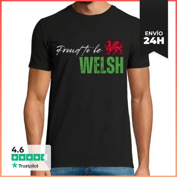 Camiseta Hombre Clásica Galés Orgulloso LaTostadora