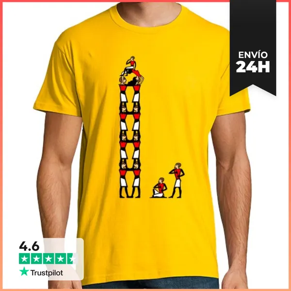 Camiseta Hombre Clásica Castellers LaTostadora