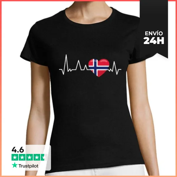 Camiseta Mujer Clásica Regalo De Vacaciones Del Latido Del Cor