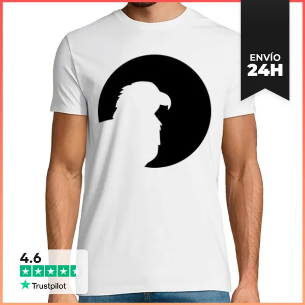 Camiseta Hombre Clásica Águila De La Luna LaTostadora