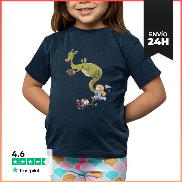 Camiseta Clásica Para Niños Sant Jordi Volando LaTostadora