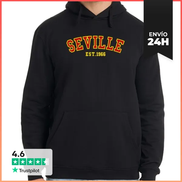 Sudadera Unisex Con Capucha Sevilla Est 1966 LaTostadora