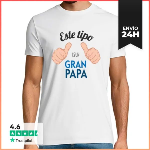 Camiseta Hombre Clásica Este Tipo Es Un Gran Papá (Fondo Claro)
