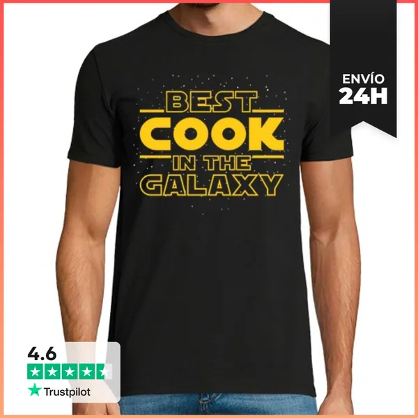 Camiseta Hombre Clásica Mejor Cocinero De La Galaxia LaTostadora