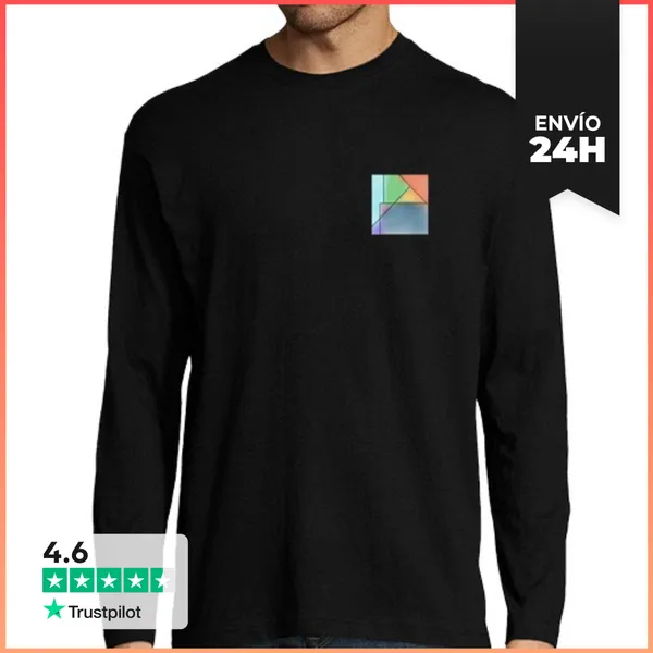 Camiseta Hombre Manga Larga Cuadro LaTostadora