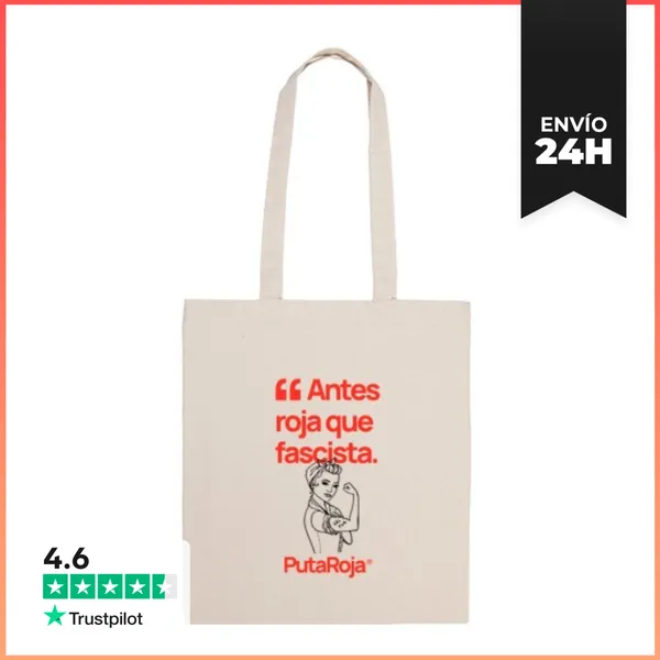 Bolsa De Tela Tote Bag AntesRoja LaTostadora