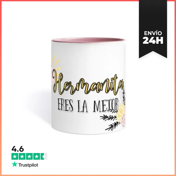 Taza De Colores Hermana Eres La Mejor LaTostadora