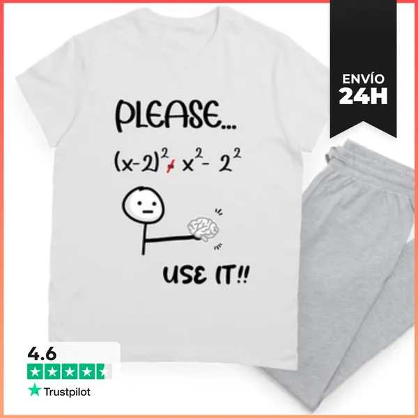 Pijama Use Your Brain Humor Científico Regalo Para