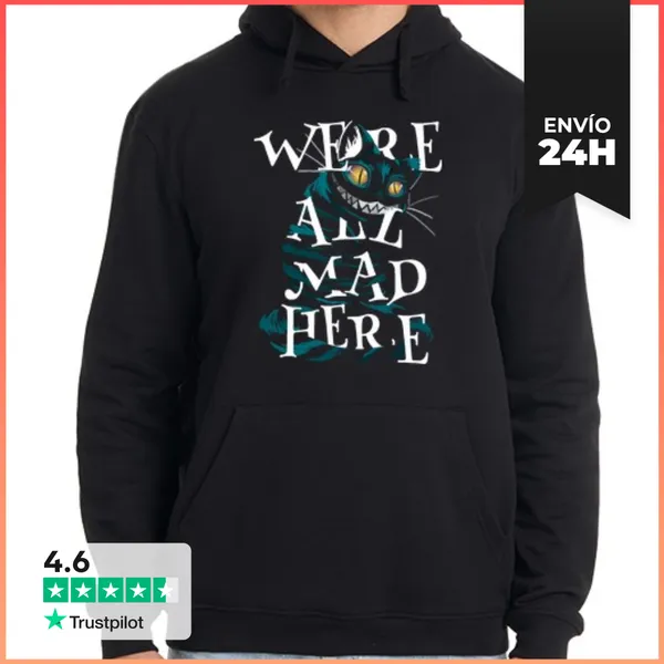 Sudadera Unisex Con Capucha Estamos Todos Enojados Aquí