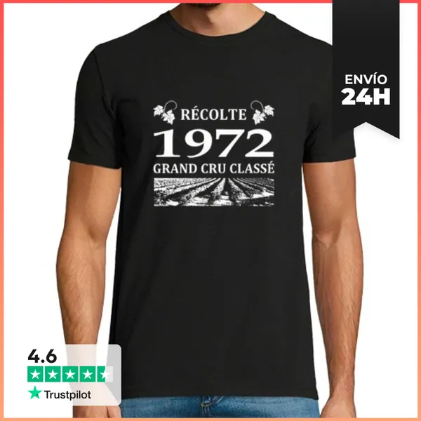 Camiseta Hombre Clásica Cosecha 1972 LaTostadora