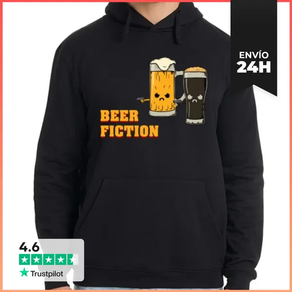Sudadera Unisex Con Capucha Beer Fiction LaTostadora